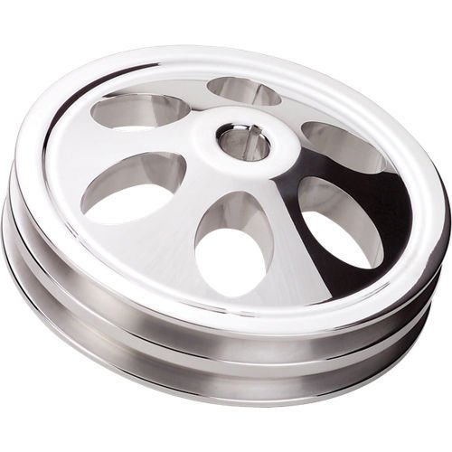 Power Steering Pulley 2 Groove Keyway 66 - 76 GM - Billet Specialties | Evolution Auto Retroworks
