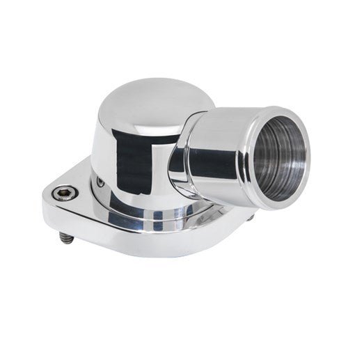 LS Thermostat Housing 15 - Degree Polished - Billet Specialties | Evolution Auto Retroworks