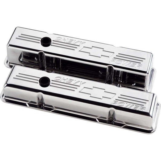 Polished SBC Tall V/C Chevy Power - Billet Specialties | Evolution Auto Retroworks