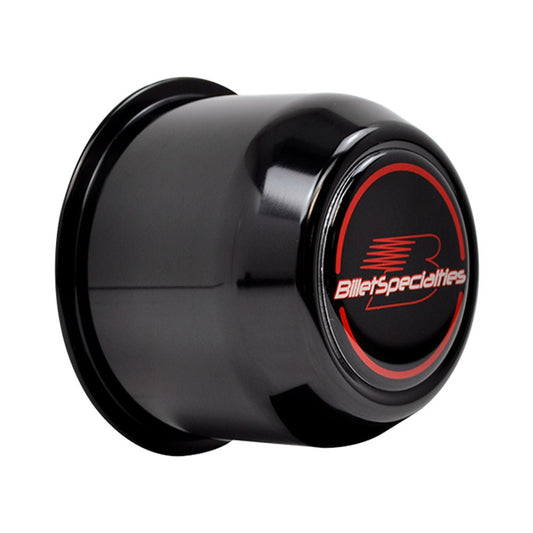Center Cap Push Tru 3.2 90 CB Black 2 - 1/2in TALL - Billet Specialties | Evolution Auto Retroworks