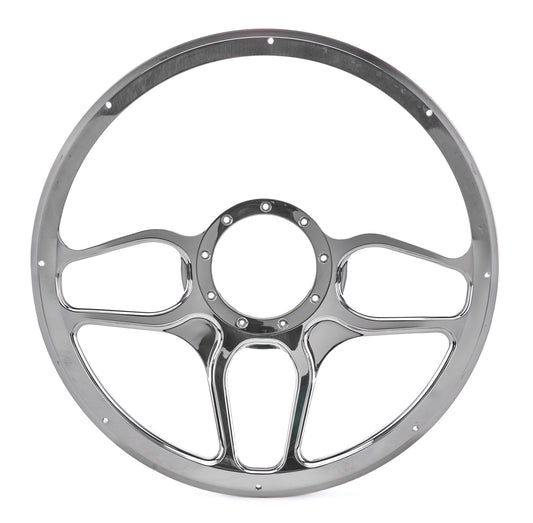 Steering Wheel 1/2 Wrap 15.5in Win Lite Black - Billet Specialties | Evolution Auto Retroworks