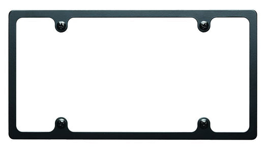 License Plate Frame Slim Line Black - Billet Specialties | Evolution Auto Retroworks