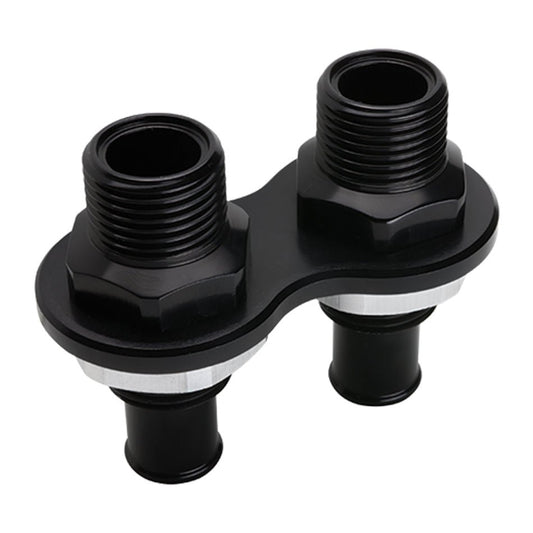 Heat Bulkhead Push On 2 - Port Black - Billet Specialties | Evolution Auto Retroworks