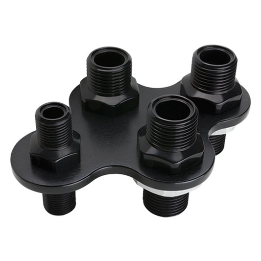 A/C & Heat Bulkhead 4 - Port Black - Billet Specialties | Evolution Auto Retroworks