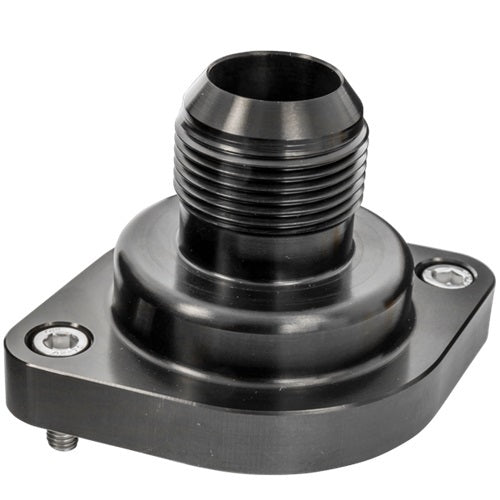 LS Thermostat Housing w/ 16AN Male Nipple Black - Billet Specialties | Evolution Auto Retroworks