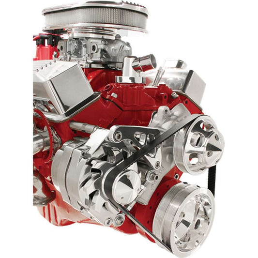 SBC Alt Bracket LWP Mid Mount Passenger Side - Billet Specialties | Evolution Auto Retroworks