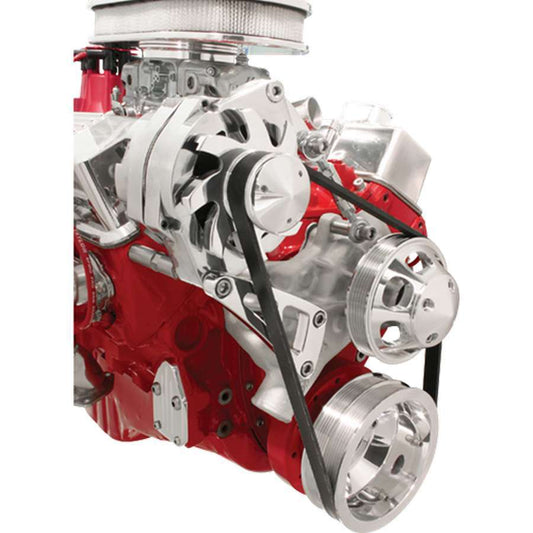SBC Alt Bracket LWP Top Mount Passenger Side - Billet Specialties | Evolution Auto Retroworks