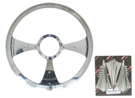 Stiletto - Profile Steering Wheel 15.5in - Billet Specialties | Evolution Auto Retroworks