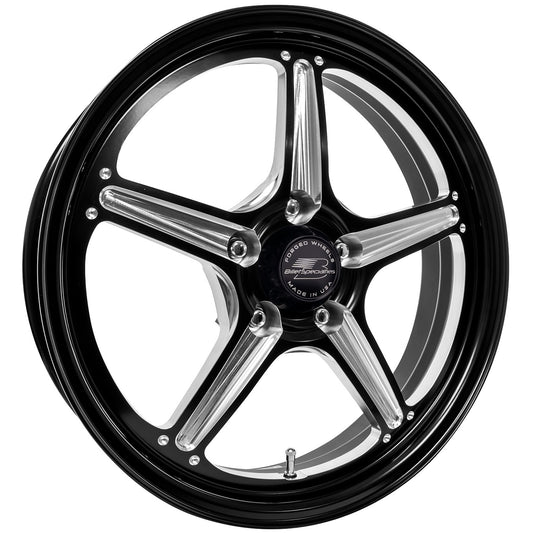 Street Lite Black Wheel 17 X 4.5 5X4.5 BC 2IN BS - Billet Specialties | Evolution Auto Retroworks