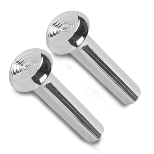 Door Lock Knob Pair Polished - Eddie Motorsports | Evolution Auto Retroworks