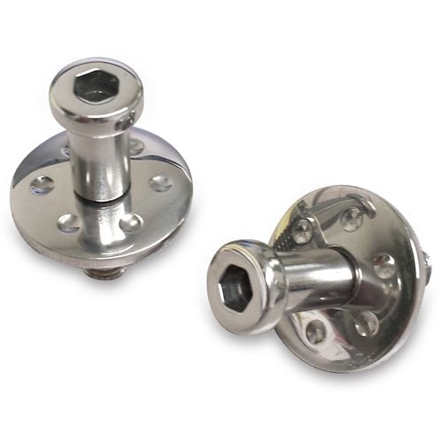 Door Striker Bolts Polished - Eddie Motorsports | Evolution Auto Retroworks