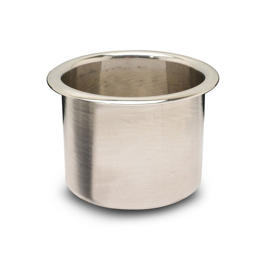 Drink Holder Aluminium Large Polished - Eddie Motorsports | Evolution Auto Retroworks