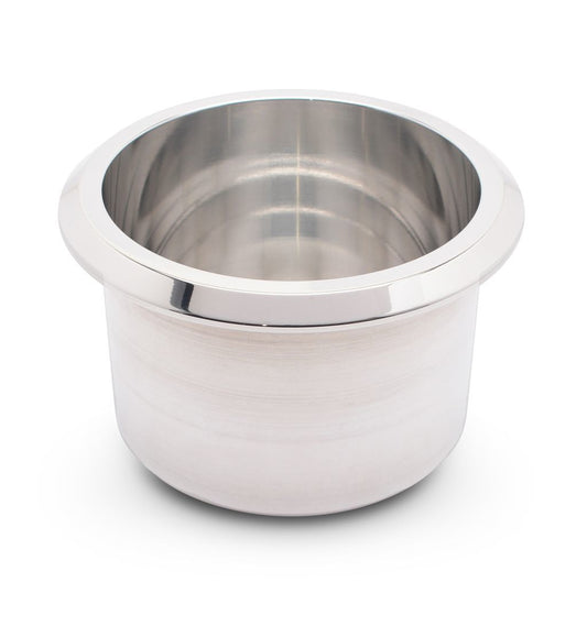 Drink Holder Billet Small Polished - Eddie Motorsports | Evolution Auto Retroworks