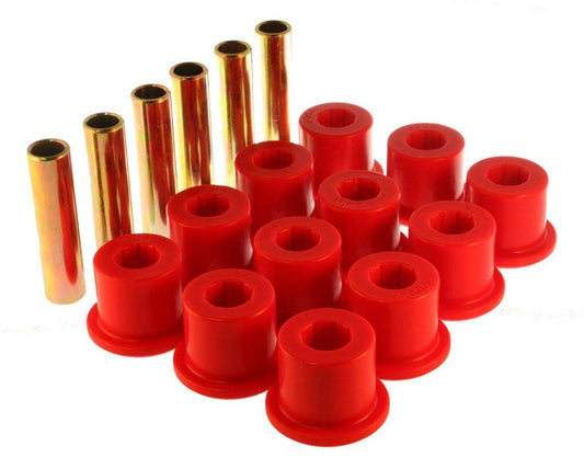Chevy Rear Spring Bushing Set Red - Energy Suspension | Evolution Auto Retroworks