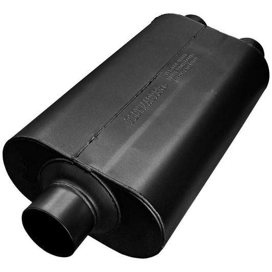 50 Series Muffler 3in Center In / 2.5in Dual - Flowmaster | Evolution Auto Retroworks