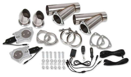 Exhaust Electric Cut - Out Kit - Dual 2.5in - Hooker | Evolution Auto Retroworks