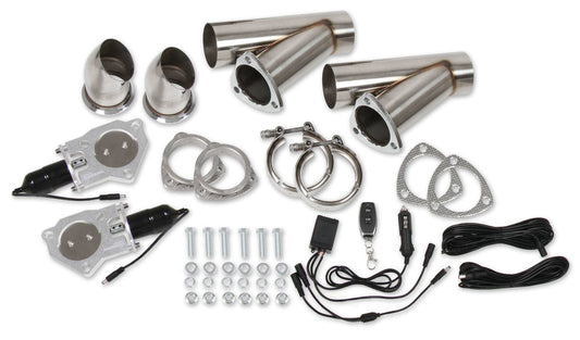 Dual Electric Exhaust Cut - Outs 3in w/Remote - Hooker | Evolution Auto Retroworks