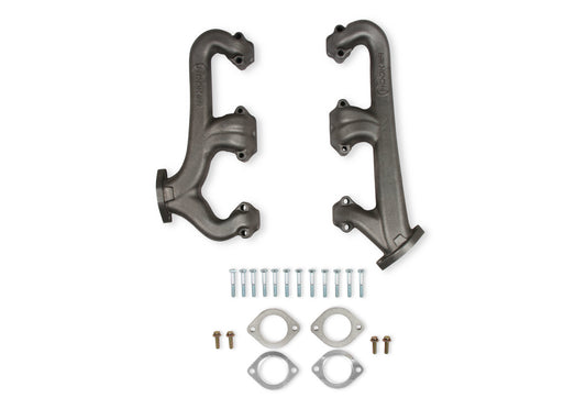 SBC Exhaust Manifold Set 2.5in Outlet Cast Iron - Hooker | Evolution Auto Retroworks