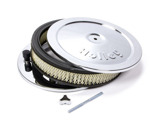 Chrome 10in Air Cleaner Assembly - Holley | Evolution Auto Retroworks