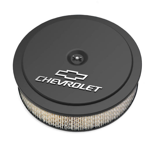 14 x 3 Air Cleaner GM Muscle Series Black - Holley | Evolution Auto Retroworks