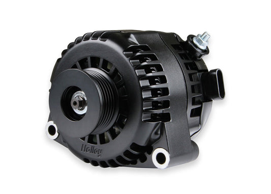 Alternator Serpentine GM 150amp 1 - Wire Black - Holley | Evolution Auto Retroworks