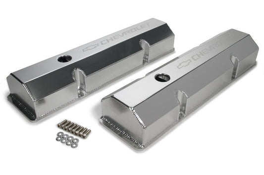 Billet Rail Fab. Alm Valve Covers w/Oil Cap - Holley | Evolution Auto Retroworks
