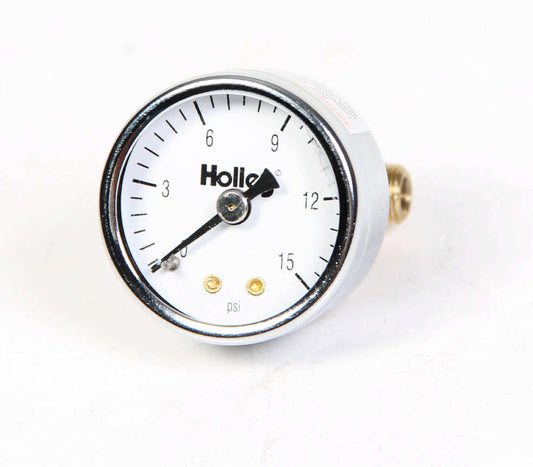 0 - 15 Fuel Pressure Gauge - Holley | Evolution Auto Retroworks