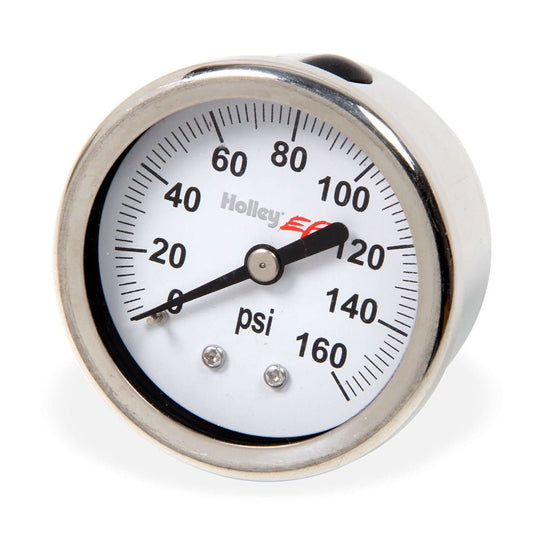 Fuel Pressure Gauge 160psi - Holley EFI | Evolution Auto Retroworks