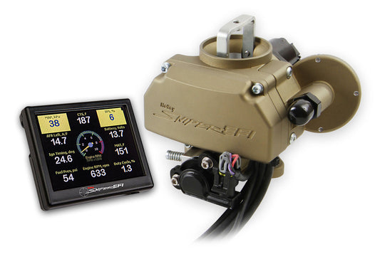 Sniper EFI Autolite 1100 Gold Finish - Holley EFI | Evolution Auto Retroworks