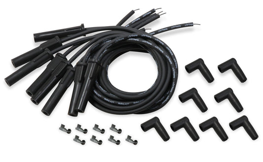 Spark Plug Wire Set Univ GM LS Cut to Fit - Black - Holley EFI | Evolution Auto Retroworks