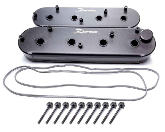 Sniper Fabricated Valve Covers SGM LS Tall - Holley | Evolution Auto Retroworks