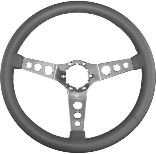Steering Wheel Stainless Steel Vette Hot Rod - Lecarra | Evolution Auto Retroworks
