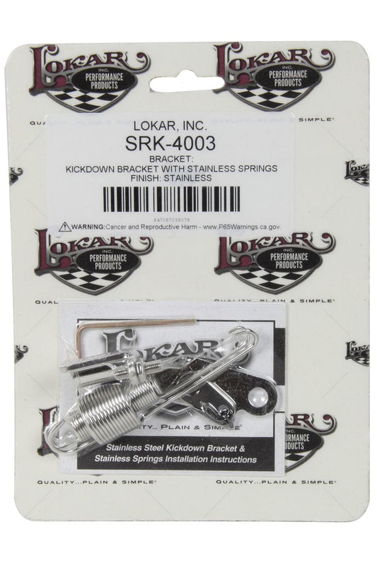 Stainless Steel Kickdown Bracket With Stainless - Lokar | Evolution Auto Retroworks