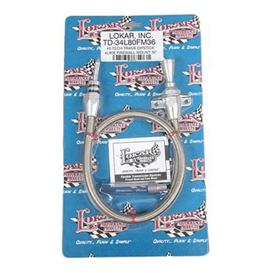 Transmission Dipstick 4L80 Firewall Mount 36in - Lokar | Evolution Auto Retroworks