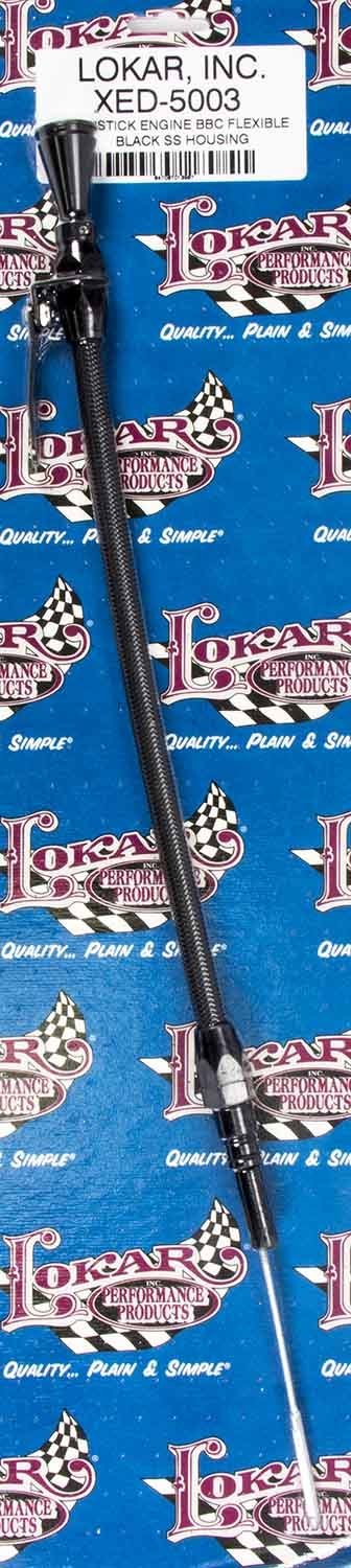Flexible Engine Dipstick Black BBC - Lokar | Evolution Auto Retroworks