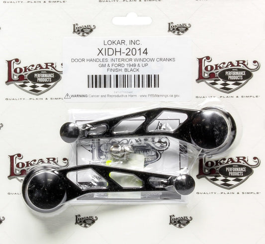 Midnight Series Black Bi llet Aluminum Window Cra - Lokar | Evolution Auto Retroworks