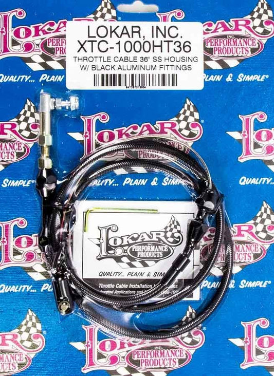 Throttle Cable Black 36in - Lokar | Evolution Auto Retroworks