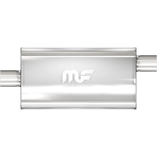 Stainless Muffler 3in Center In / Offset Out - MagnaFlow Exhaust Products | Evolution Auto Retroworks