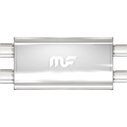 Muffler Stainless 3in Dual In/Out - MagnaFlow Exhaust Products | Evolution Auto Retroworks