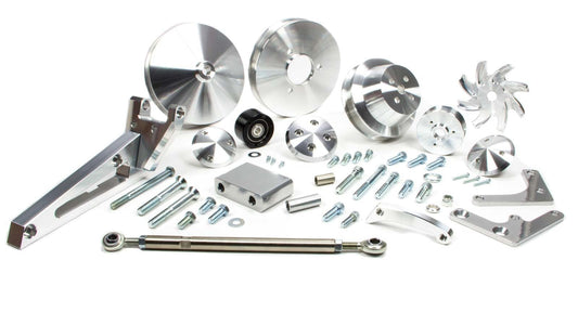 BBC Outward Mount Serpentine Pulley Kit - March Performance | Evolution Auto Retroworks