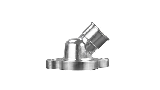 Thermostat Housing SBC 45 Degree Clearcoat - March Performance | Evolution Auto Retroworks
