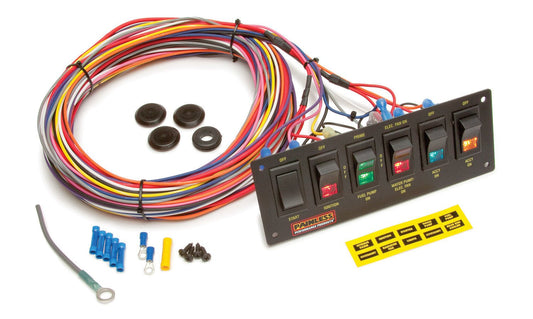 6 - Switch Lighted Rocker Switch Panel - Painless Wiring | Evolution Auto Retroworks