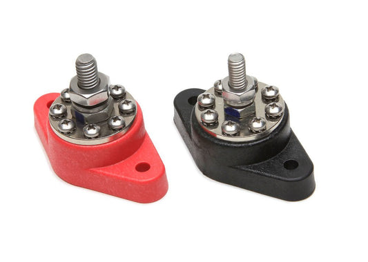 8 - Point Distribution Blocks (Red/Blk) 1 Each - Painless Wiring | Evolution Auto Retroworks