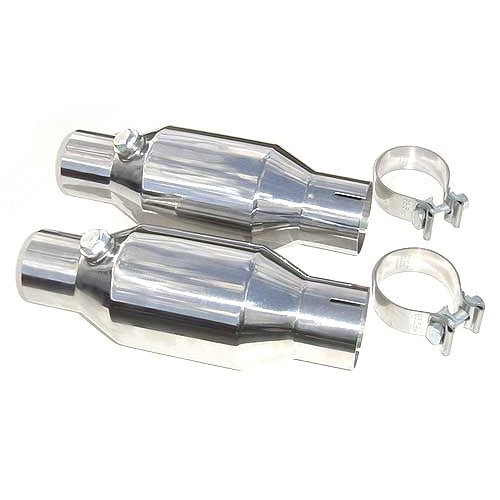 Catalytic Coverter kit Pair 2.5in Hi Flow - Pypes Performance exhaust | Evolution Auto Retroworks