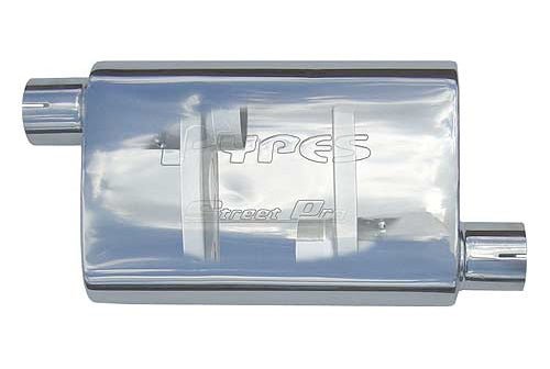 Street Muffler 2.5in Offset/Center Each - Pypes Performance exhaust | Evolution Auto Retroworks