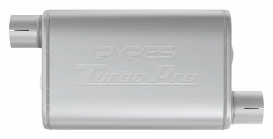 Turbo Pro Muffler 3.0in Offset In/Out - Pypes Performance exhaust | Evolution Auto Retroworks