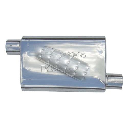 Violater Muffler 2.5in Offset/Offset Each - Pypes Performance exhaust | Evolution Auto Retroworks