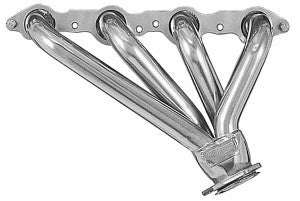 Silver Ceramic Headers Block Huggers - Sanderson Headers | Evolution Auto Retroworks