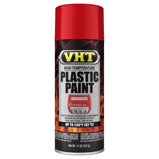high Temperture Plastic Paint Gloss Red 11oz. - VHT | Evolution Auto Retroworks