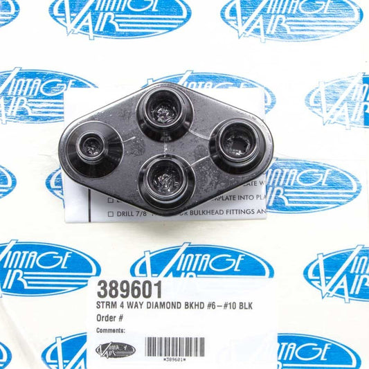 4 Way Diamond Bulkhead 6 and 10 O - Ring - Vintage Air | Evolution Auto Retroworks
